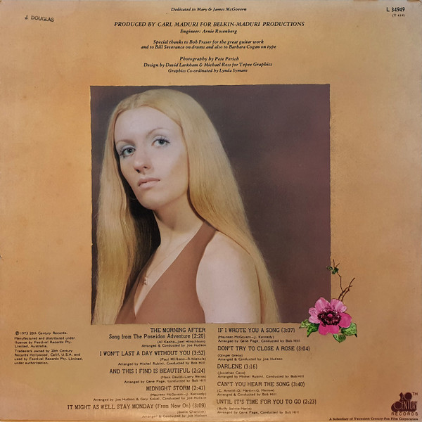 Maureen McGovern - The Morning After | 20th Century Records (L34949) - 2
