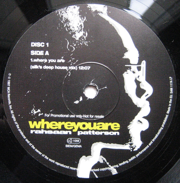 Rahsaan Patterson - Where You Are | MCA Records (SAM 117A LP) - 2 Rahsaan Patterson - Where You Are | MCA Records (SAM 117A LP) - 2