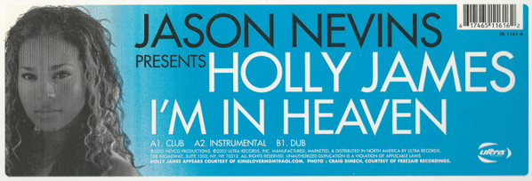 Jason Nevins Presents Holly James - I'm In Heaven | Ultra Records (UL 1161-6) - 4 Jason Nevins Presents Holly James - I'm In Heaven | Ultra Records (UL 1161-6) - 4