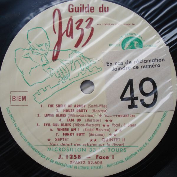 Sidney Bechet With Mezz Mezzrow - Blues With Bechet | Guilde Internationale Du Disque (J-1257/1258) - 3 Sidney Bechet With Mezz Mezzrow - Blues With Bechet | Guilde Internationale Du Disque (J-1257/1258) - 3