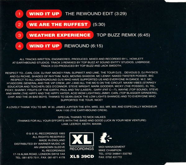 The Prodigy - Wind It Up (Rewound) | XL Recordings (XLS 39CD) - 3 The Prodigy - Wind It Up (Rewound) | XL Recordings (XLS 39CD) - 3