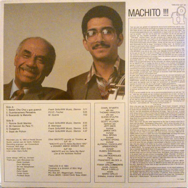 Machito And His Salsa Big Band - Machito!!! | Timeless Records (SJP 183) - 2 Machito And His Salsa Big Band - Machito!!! | Timeless Records (SJP 183) - 2