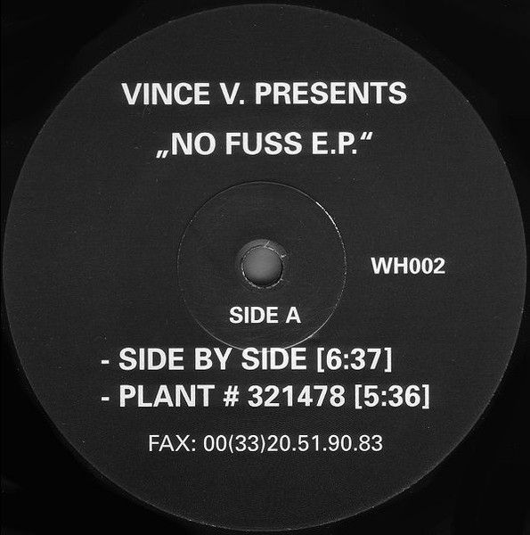 Vince V. - No Fuss EP | White (WH 002) - main