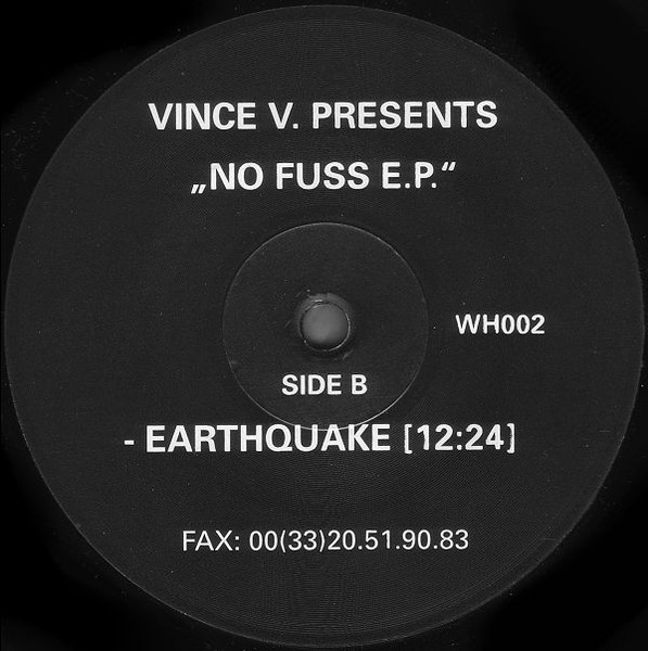 Vince V. - No Fuss EP | White (WH 002) - 2