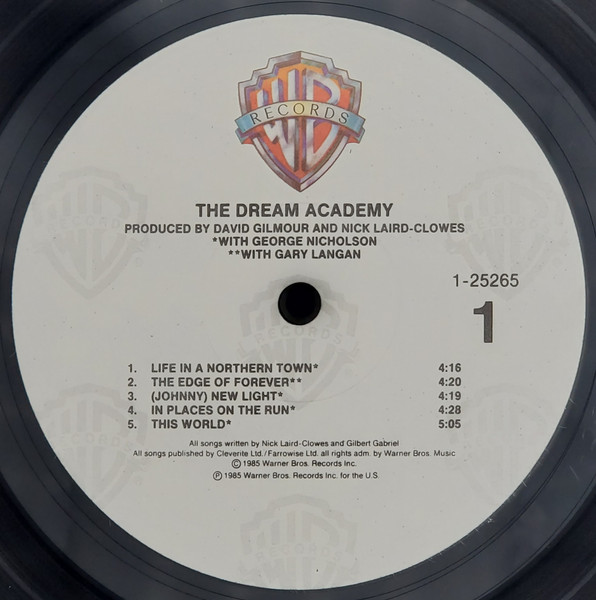 The Dream Academy - The Dream Academy | Warner Bros. Records (9 25265-1) - 3