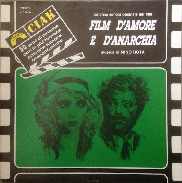 Nino Rota - Film D'Amore E D'Anarchia (Colonna Sonora Originale Del Film) | Cinevox Record (CIA 5052)