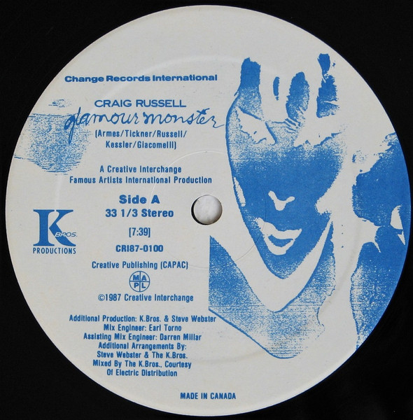 Craig Russell - Glamour Monster | Change Records International (CRI87-0100) - 4 Craig Russell - Glamour Monster | Change Records International (CRI87-0100) - 4