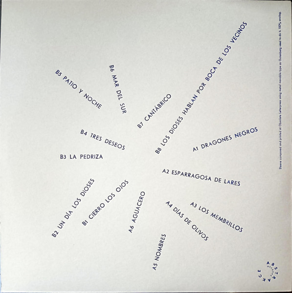 Pablo Guerrero Y Finis Africae - Los Dioses Hablan Por Boca De Los Vecinos | Abstrakce Records (ABST 006) - 2 Pablo Guerrero Y Finis Africae - Los Dioses Hablan Por Boca De Los Vecinos | Abstrakce Records (ABST 006) - 2