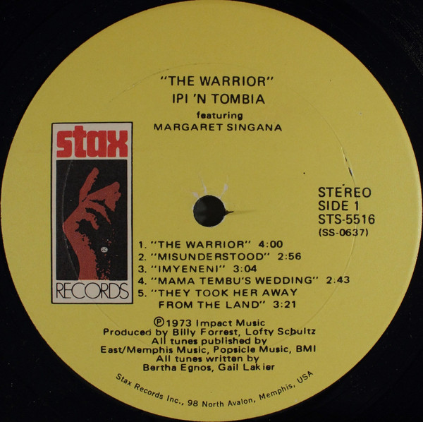 Ipi-Tombi Featuring Margaret Singana - The Warrior | Stax (STS-5516) - 3 Ipi-Tombi Featuring Margaret Singana - The Warrior | Stax (STS-5516) - 3