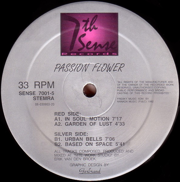 Passion Flower - In Soul Motion | Seventh Sense Records (SENSE 7001-5) - 2 Passion Flower - In Soul Motion | Seventh Sense Records (SENSE 7001-5) - 2
