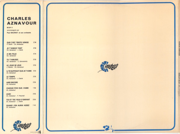Charles Aznavour Accompagné Par Paul Mauriat And His Orchestra - Charles Aznavour Accompagné Par Paul Mauriat Et Son Orchestre | Barclay (80 241) - 2