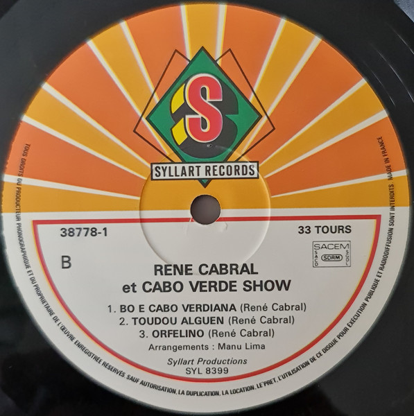 René Cabral & Cabo Verde Show - Beijo Cu Jetu | Syllart Production (SYL 8399) - 4 René Cabral & Cabo Verde Show - Beijo Cu Jetu | Syllart Production (SYL 8399) - 4