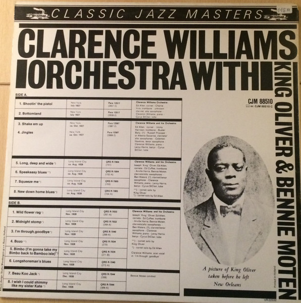 Clarence Williams And His Orchestra - Clarence Williams Orchestra With King Oliver & Bennie Moten | Classic Jazz Masters (CJM 88510) - 4
