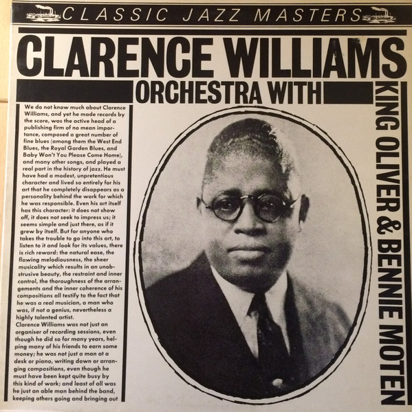 Clarence Williams And His Orchestra - Clarence Williams Orchestra With King Oliver & Bennie Moten | Classic Jazz Masters (CJM 88510) - main
