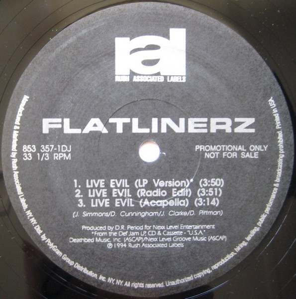 Flatlinerz - Live Evil | Rush Associated Labels (853 357-1DJ) - 3