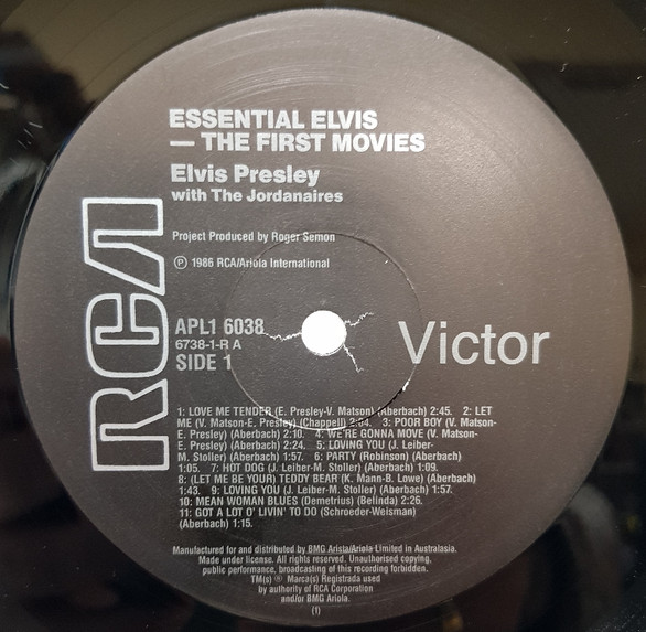 Elvis Presley - Essential Elvis | RCA Victor (APL1 6038) - 4 Elvis Presley - Essential Elvis | RCA Victor (APL1 6038) - 4