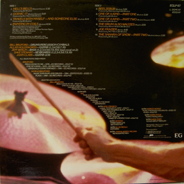 Bill Bruford - Master Strokes 1978-1985 | EG (EGLP 67) - 2