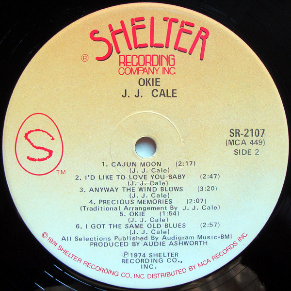 J.J. Cale - Okie | Shelter Records (SR2107) - 4 J.J. Cale - Okie | Shelter Records (SR2107) - 4