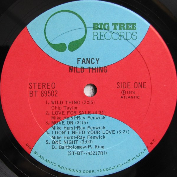 Fancy - Wild Thing | Big Tree Records (BT 89502) - 3 Fancy - Wild Thing | Big Tree Records (BT 89502) - 3