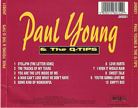 Paul Young & The Q Tips - Paul Young & The Q-Tips | Tring (JHD031) - 2 Paul Young & The Q Tips - Paul Young & The Q-Tips | Tring (JHD031) - 2