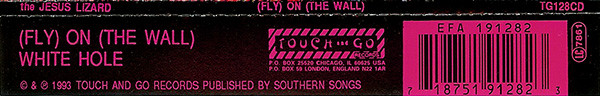 The Jesus Lizard - (Fly) On (The Wall) | Touch And Go (TG128CD) - 4
