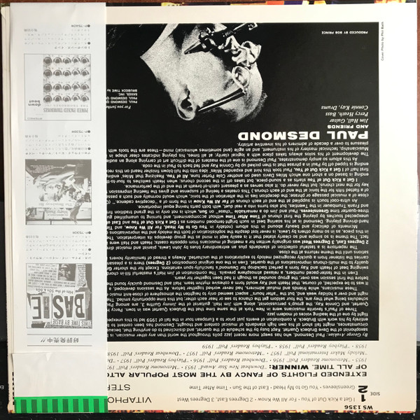 Paul Desmond - "First Place Again" Playboy | Warner Bros. Records (P-7544W) - 2 Paul Desmond - "First Place Again" Playboy | Warner Bros. Records (P-7544W) - 2