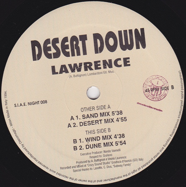 Desert Down - Lawrence | Night Department (NIGHT 008)