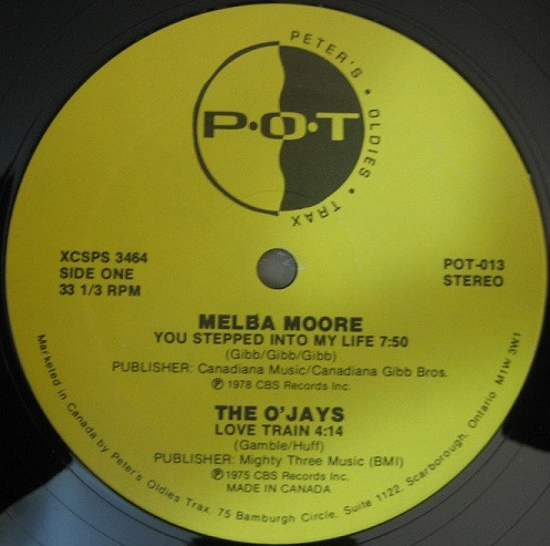 Melba Moore / The O'Jays - You Stepped Into My Life / Love Train / I Love Music | Peter's Oldies Trax (POT-013)