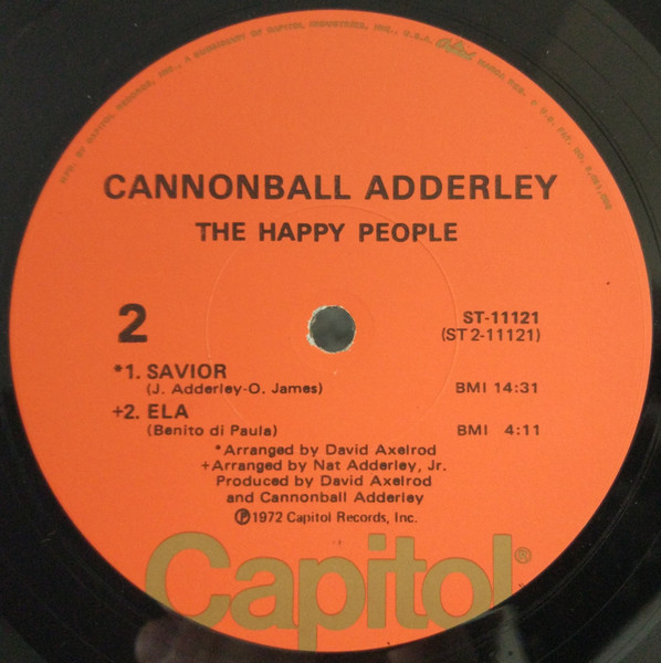 The Cannonball Adderley Quintet - The Happy People | Capitol Records (ST-11121) - 4 The Cannonball Adderley Quintet - The Happy People | Capitol Records (ST-11121) - 4