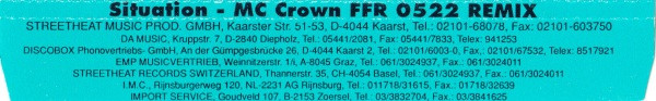 MC Crown Featuring Rhythem System - Situation (New Hip House Remix) | Flim Flam Records (FFR 0522) - 2