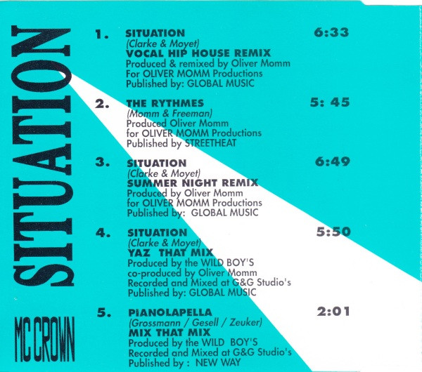 MC Crown Featuring Rhythem System - Situation (New Hip House Remix) | Flim Flam Records (FFR 0522) - 3