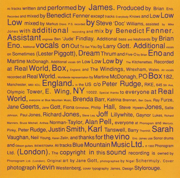 James - Laid | Fontana (514943-2) - 4 James - Laid | Fontana (514943-2) - 4