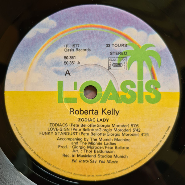 Roberta Kelly - Zodiac Lady | Oasis (50.351) - 3 Roberta Kelly - Zodiac Lady | Oasis (50.351) - 3