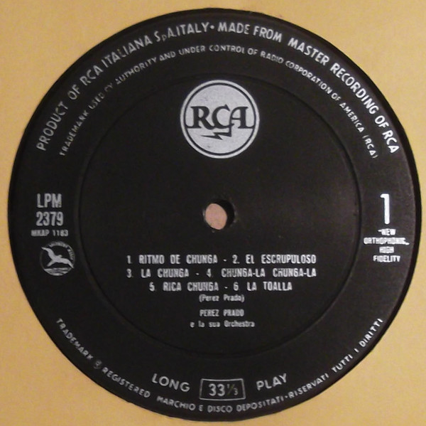 Perez Prado And His Orchestra - La Chunga | RCA Victor (LPM 2379) - 3 Perez Prado And His Orchestra - La Chunga | RCA Victor (LPM 2379) - 3