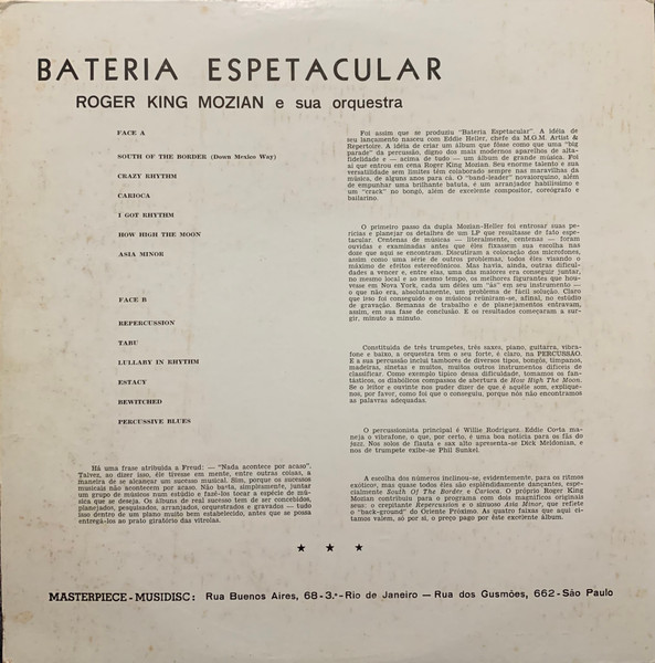 Roger King Mozian And His Orchestra - Bateria Espetacular | MGM Records (ST-16021) - 2 Roger King Mozian And His Orchestra - Bateria Espetacular | MGM Records (ST-16021) - 2