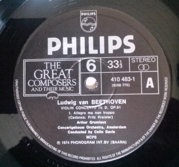 Violin Concerto In D, Opus 61