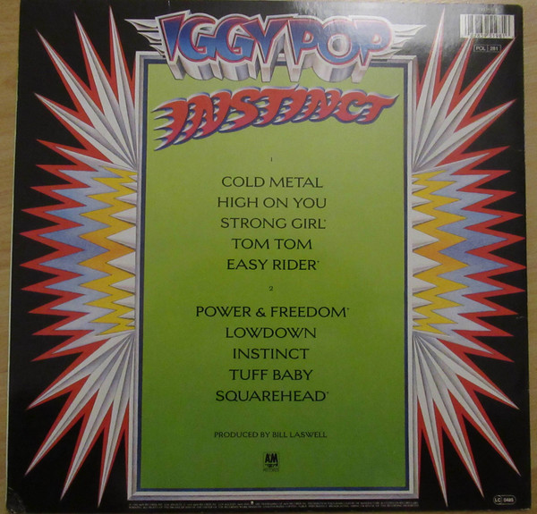 Iggy Pop - Instinct | A&M Records (395 198-1) - 2