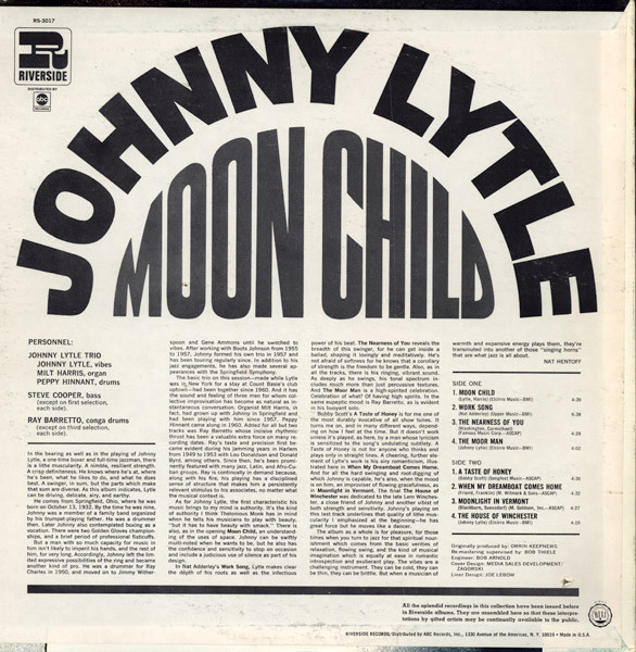 Johnny Lytle - Moon Child | Riverside Records (RS-3017) - 2 Johnny Lytle - Moon Child | Riverside Records (RS-3017) - 2