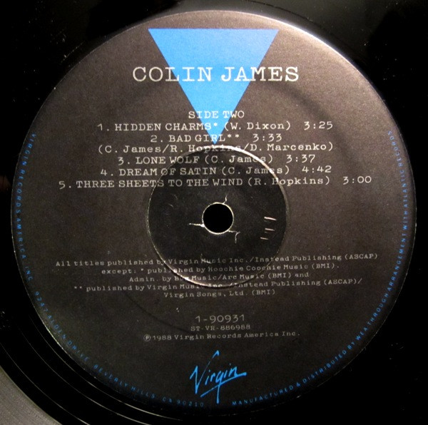 Colin James - Colin James | Virgin (1-90931) - 4