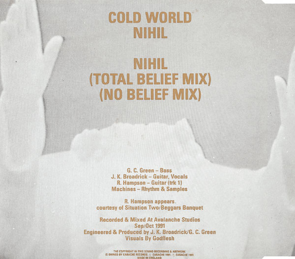 Godflesh - Cold World | Earache (MOSH56CD) - 2