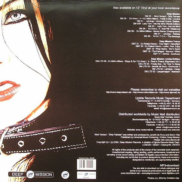 Nicci Versaci - Dirty Fatness | Deep Mission (DM 033) - 2