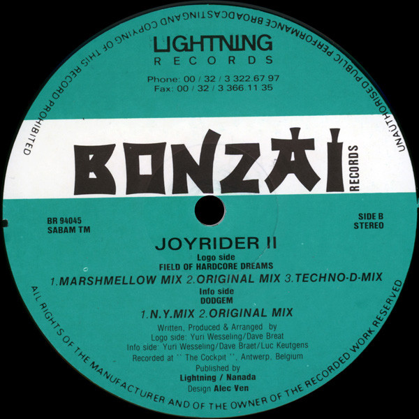 Joyrider - II | Bonzai Records (BR 94045) - 2 Joyrider - II | Bonzai Records (BR 94045) - 2