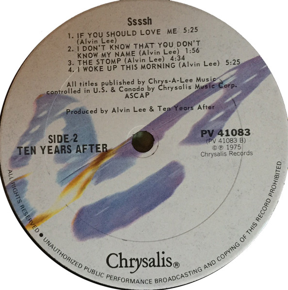 Ten Years After - Ssssh. | Chrysalis (PV 41083) - 4