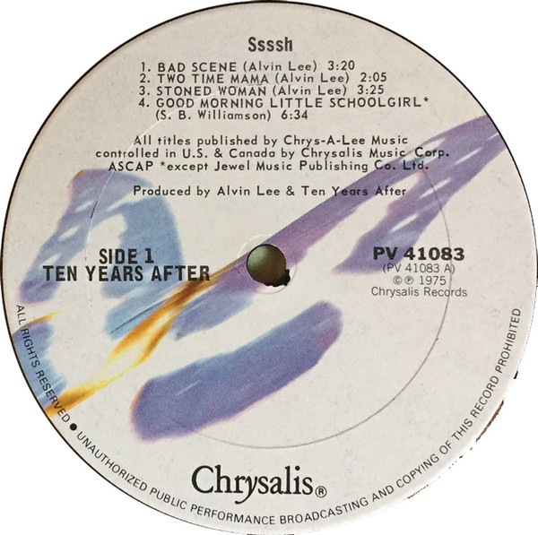 Ten Years After - Ssssh. | Chrysalis (PV 41083) - 3
