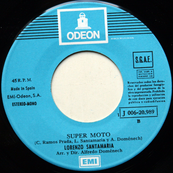 Lorenzo Santamaría - Por Ese Amor / Super Moto | Odeon (1 J 006-20.989) - 4