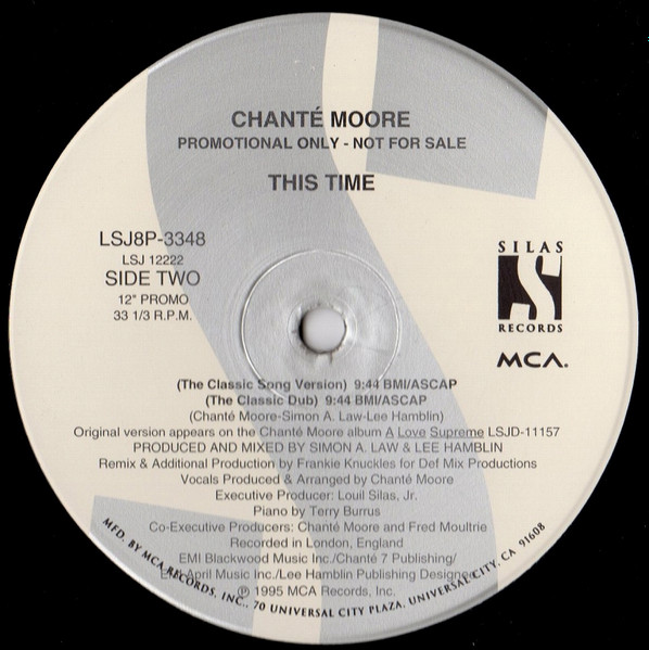 Chanté Moore - This Time | Silas Records (LSJ8P-3348) - 2