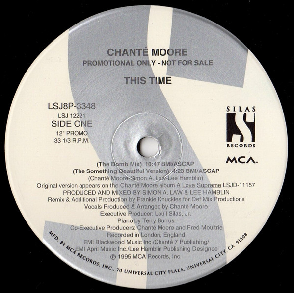 Chanté Moore - This Time | Silas Records (LSJ8P-3348)