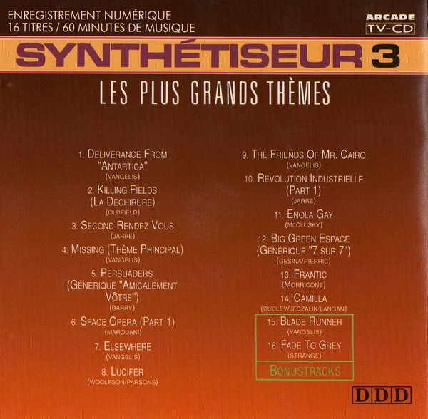 Ed Starink - Synthétiseur 3 - Les Plus Grands Thèmes | Arcade (ARC 14578-2) - 4