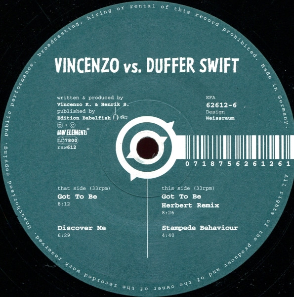 Vincenzo vs. Duffer Swift - Got To Be | Raw Elements (Raw 612)