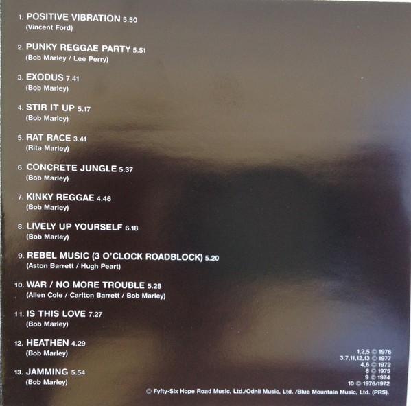 Bob Marley & The Wailers - Babylon By Bus | Tuff Gong (GAI 06 03) - 4